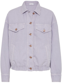 Brunello Cucinelli: Фиолетовая куртка  Monili