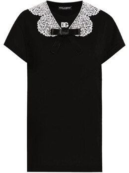 Dolce & Gabbana: Кружевная блуза 