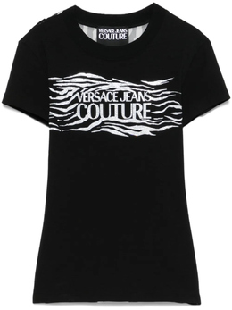 Versace Jeans Couture: Футболка со стразами 