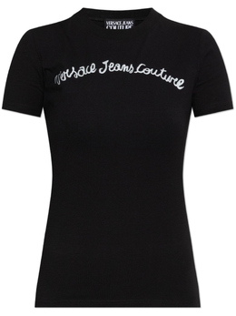 Versace Jeans Couture: Чёрная футболка 