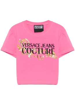 Versace Jeans Couture: Футболка со стразами 