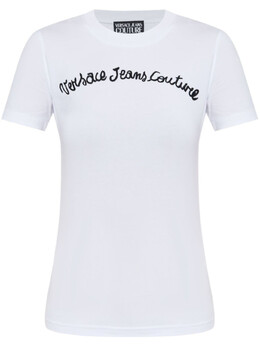 Versace Jeans Couture: Белая футболка 