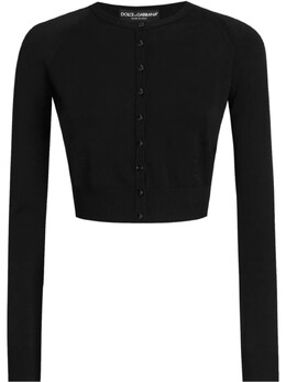 Dolce & Gabbana: Чёрный кардиган 