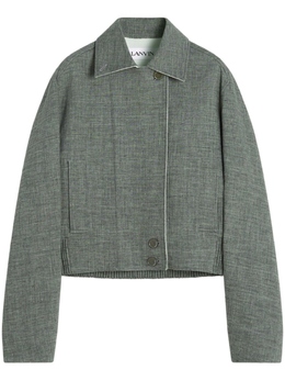 Lanvin: Меланжевая куртка 