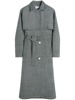 Lanvin: Серый плащ 