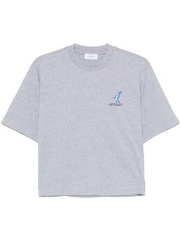 Off-White: Серая футболка  Arrow