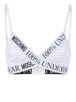 Moschino: Белый бюстгальтер 