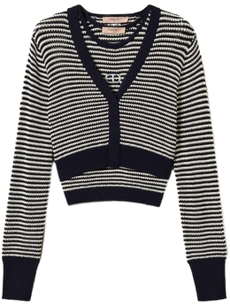 TWINSET: Кардиган  Oval T в полоску