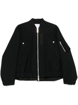 Sacai: Чёрная куртка 