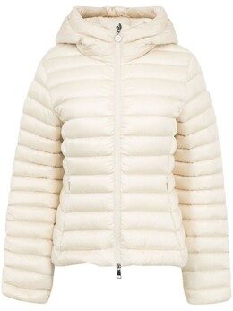 Moncler: Белый пуховик 
