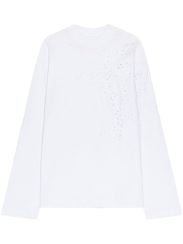 Dries Van Noten: Футболка с вышивкой 