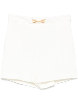 Elisabetta Franchi: Белые шорты  Horsebit