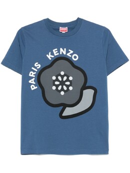Kenzo: Синяя футболка 