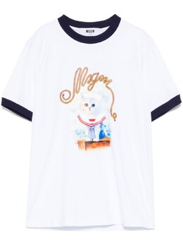 MSGM: Футболка с принтом 