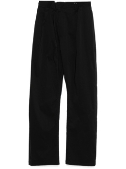 MM6 Maison Margiela: Чёрные брюки 