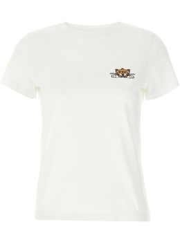Kenzo: Белая футболка  Tiger