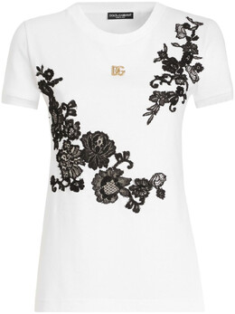 Dolce & Gabbana: Белая футболка 