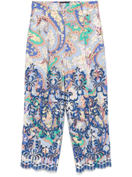 Etro: Брюки с принтом 