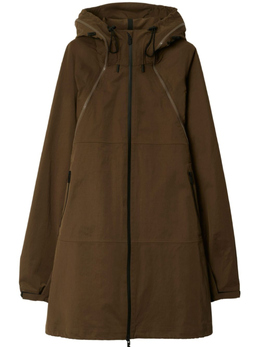 Burberry: Пальто с капюшоном 