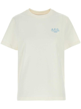 A.P.C.: Белая футболка  Rue Madame