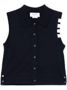Thom Browne: Синий топ  4-Bar