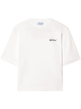 Off-White: Белая футболка 