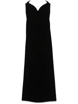 MUGLER: Бархатное платье 