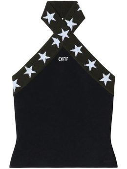 Off-White: Чёрный топ 