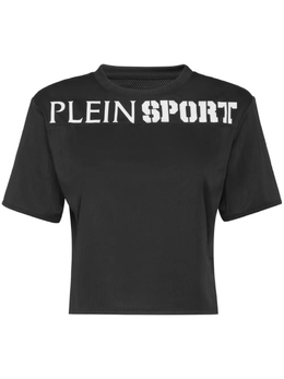 Plein Sport: Короткая футболка 