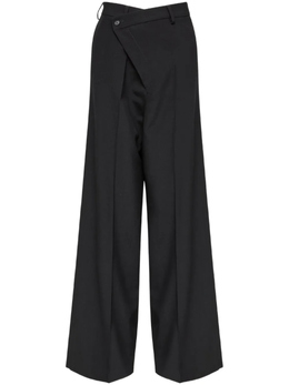 MM6 Maison Margiela: Чёрные брюки 