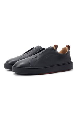 Santoni: Синие кеды  Cleanic