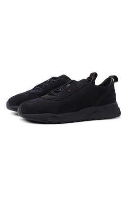 Santoni: Синие кроссовки 