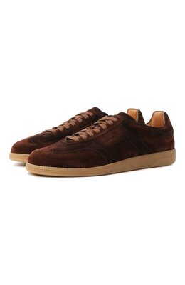 Santoni: Коричневые кеды 