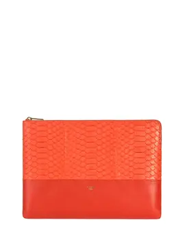 CELINE: Оранжевый клатч 