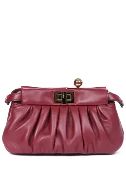 FENDI: Бордовая сумка 