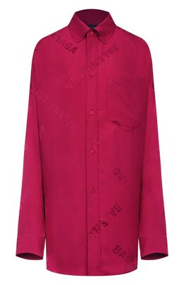 Balenciaga: Рубашка из вискозы 