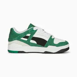 PUMA: Зелёные кеды  Slipstream