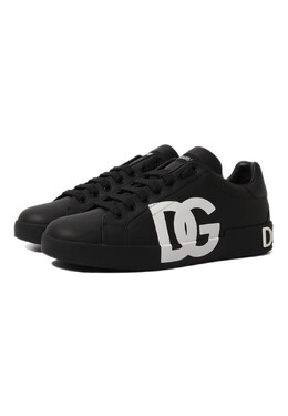Dolce & Gabbana: Чёрные кеды 