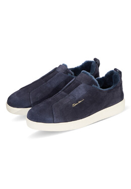 Santoni: Синие кеды 