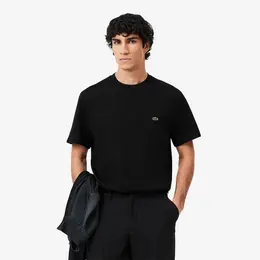 LACOSTE: Чёрная футболка 