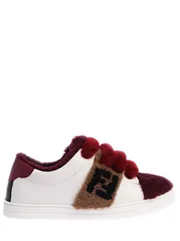 FENDI: Белые кеды 