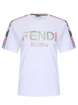 FENDI: Хлопковая футболка 