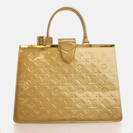 Louis Vuitton: Коричневая сумка-шоппер 