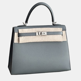 Hermes: Зелёная сумка-шоппер 