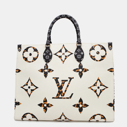 Louis Vuitton: Сумка-шоппер с принтом 