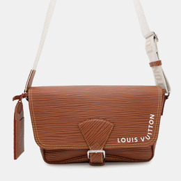 Louis Vuitton: Коричневая сумка  Épi