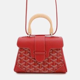 Goyard: Красная сумка на руку 