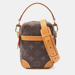 Louis Vuitton: Коричневая сумка через плечо 
