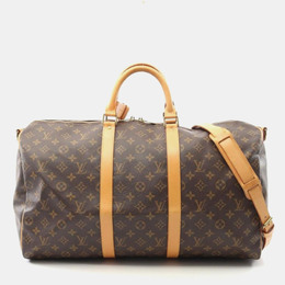 Louis Vuitton: Коричневая дорожная сумка  Keepall