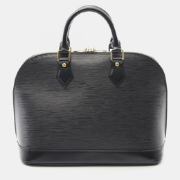 Louis Vuitton: Чёрная сумка  Épi